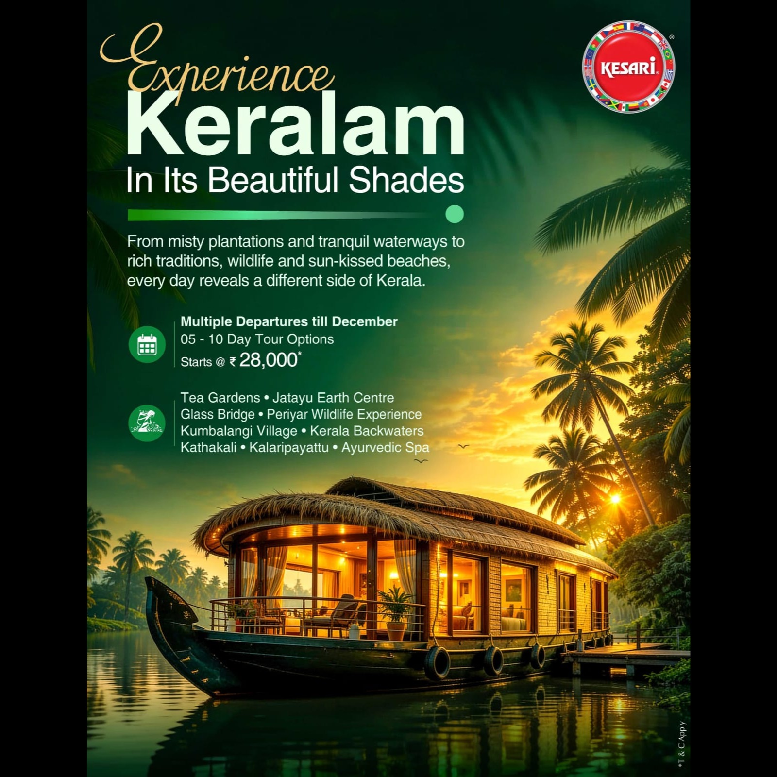Munnar Periyar Alleppey