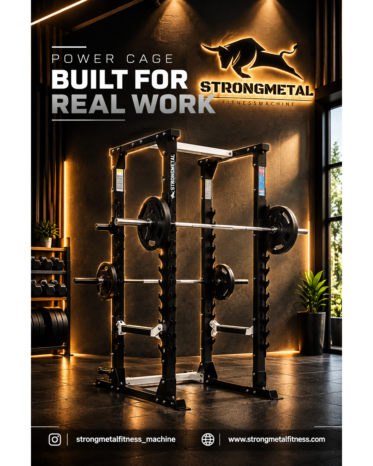 Power Cage Manufacturer in Pune, Maharashtra | StrongMetal Fitness