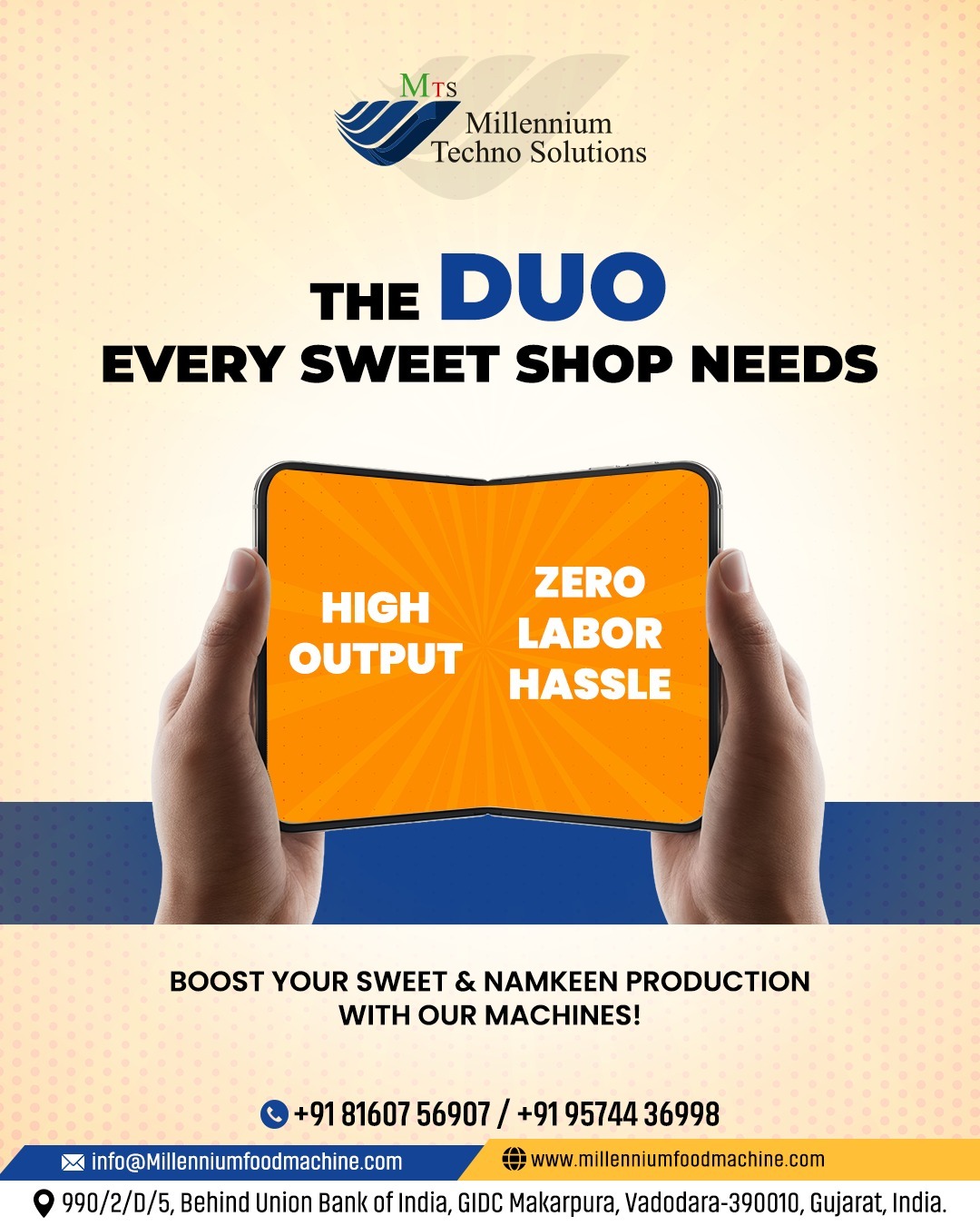 Scale your sweet shop's production effortlessly! ⚙️🍬
👉Meet the ultimate duo every sweet shop need...