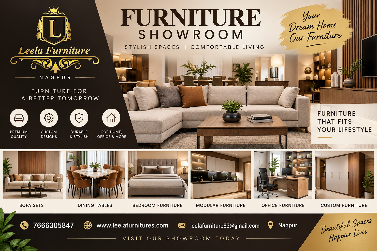Furniture Showroom in Leela Furniture Nagpur