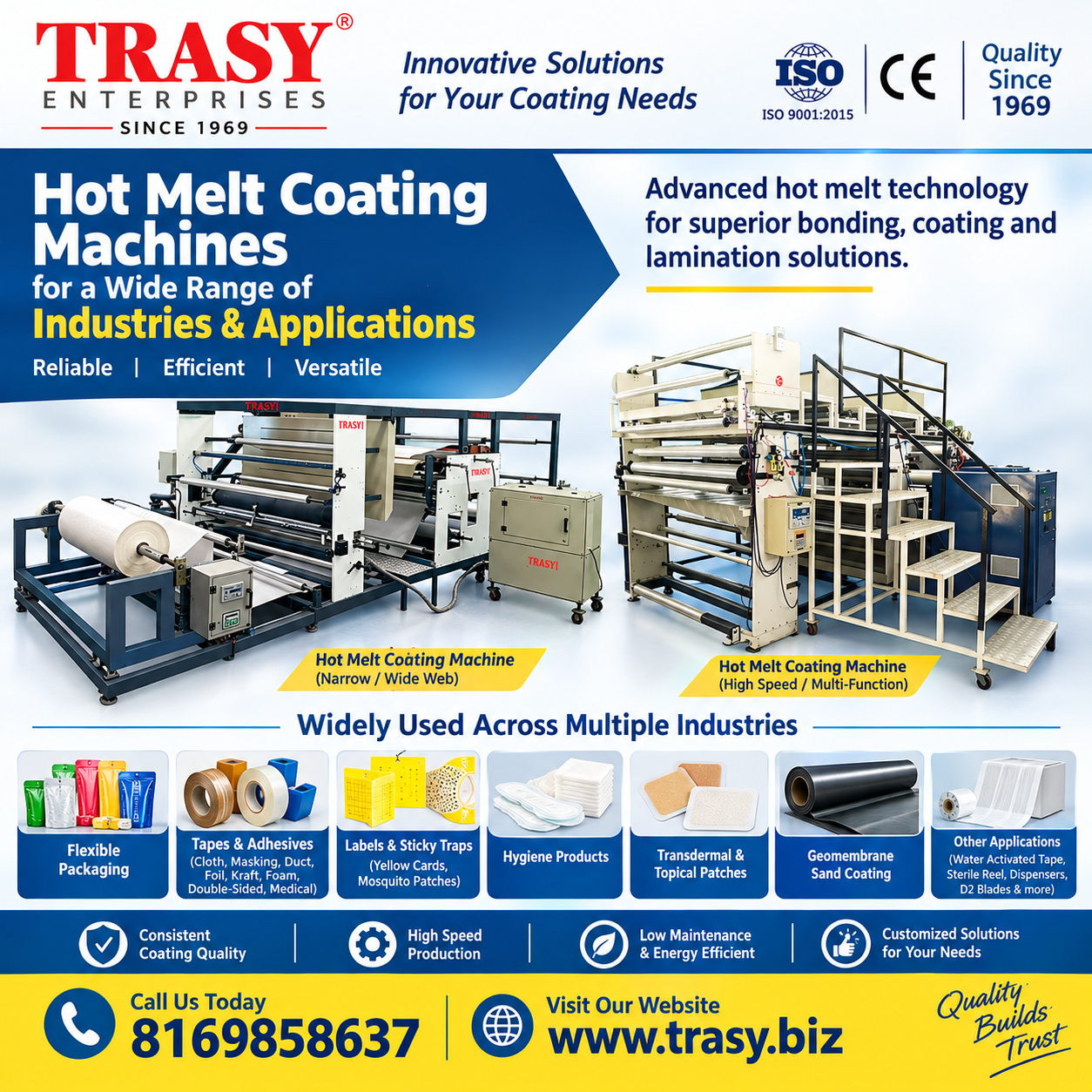 Hot Melt Coating Machines – Trasy Enterprises