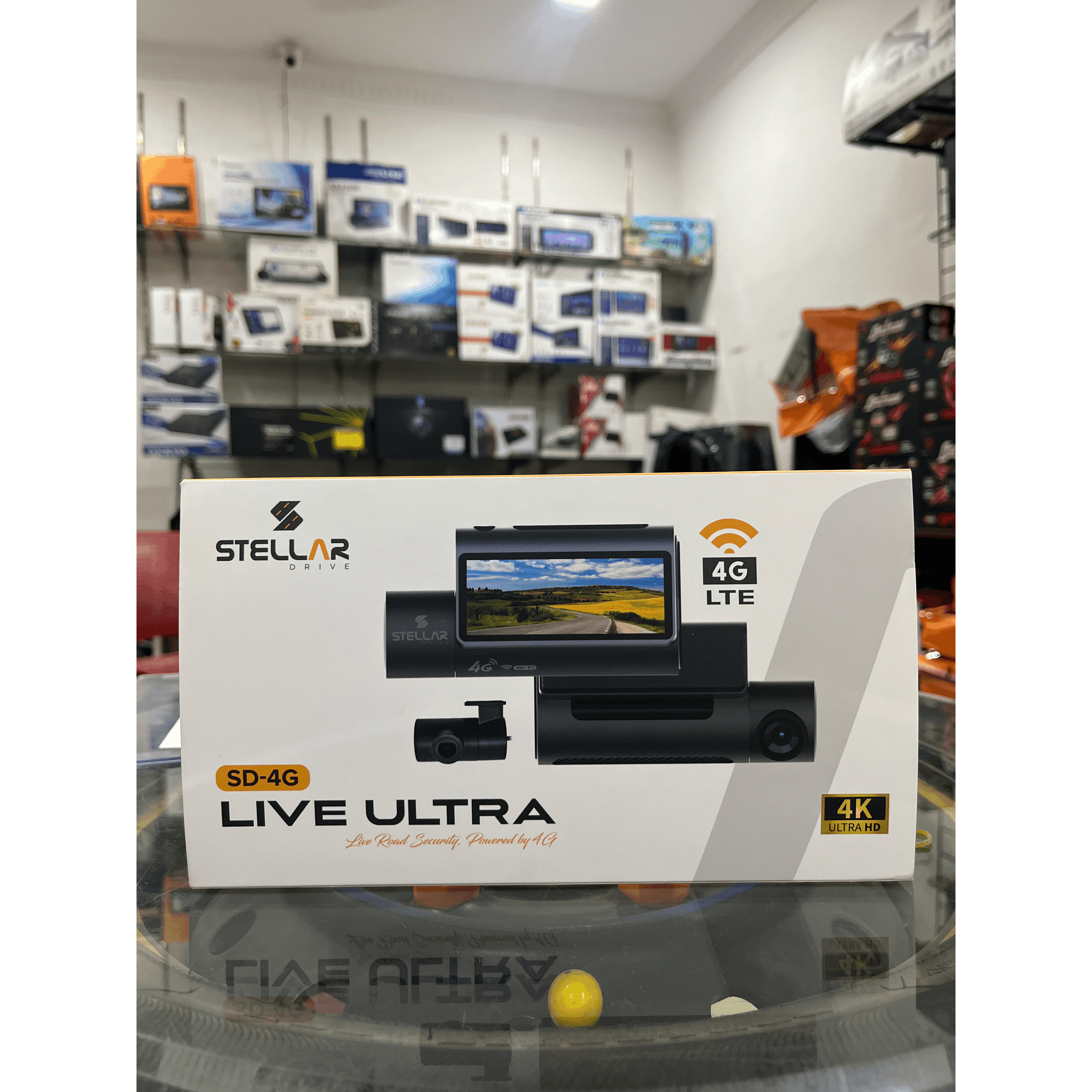 Stellar Drive SD-4G Live Ultra 4K Dash Cam with 4G LTE & Rear Camera