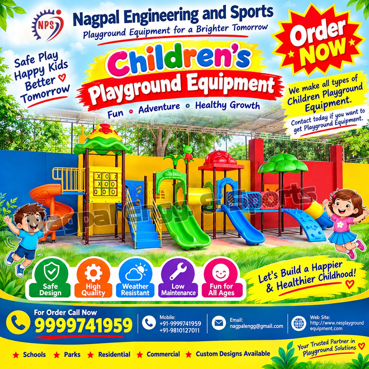 Nagpal Engineering and Sports – Trusted Playground Equipment Manufacturer in Noida, India