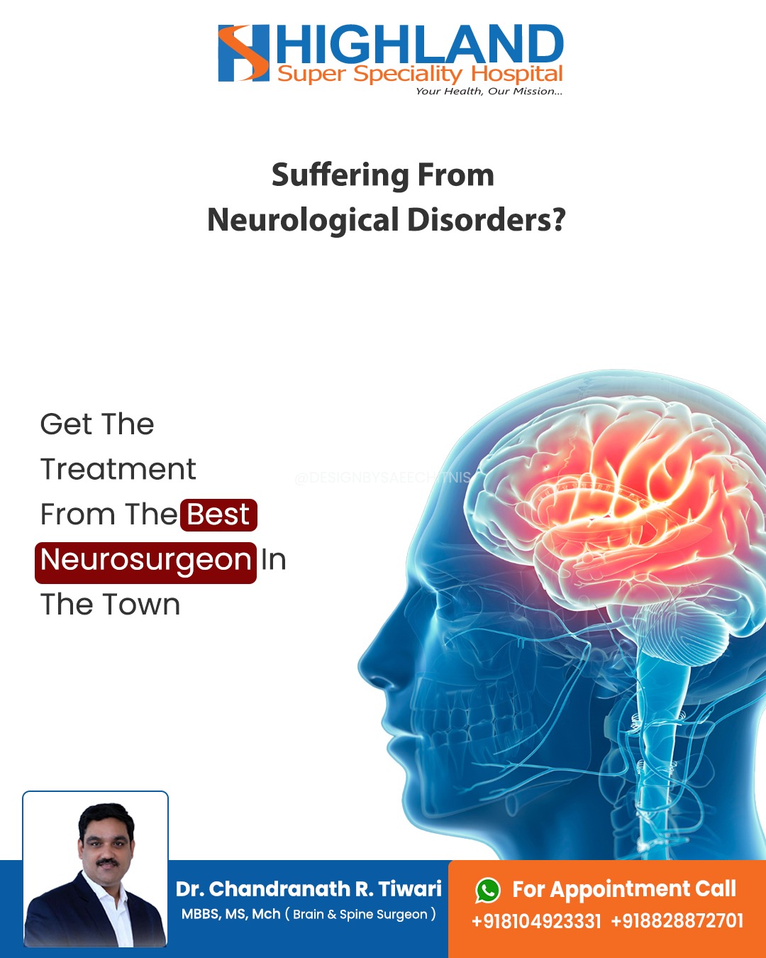 🧠 Neurological disorders can affect the brain, spinal cord and nerves, influencing movement, memo...