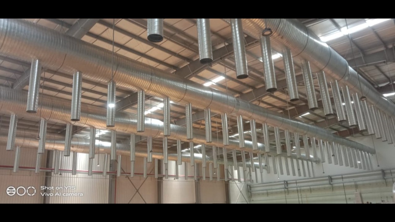 GI Spiral Air Duct Manufacturer and Supplier in Ahmedabad Gujarat India