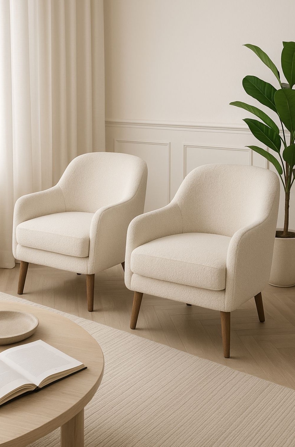Home chairs for living room set of 2
