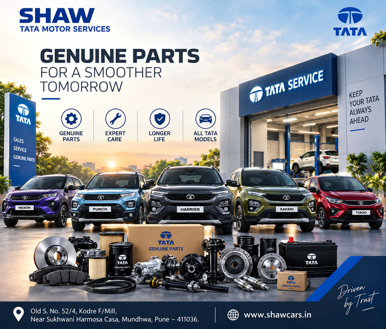 Tata Genuine Parts Pune | Expert Car Service & Spare Parts | Shaw Tata Motor Services Mundhwa