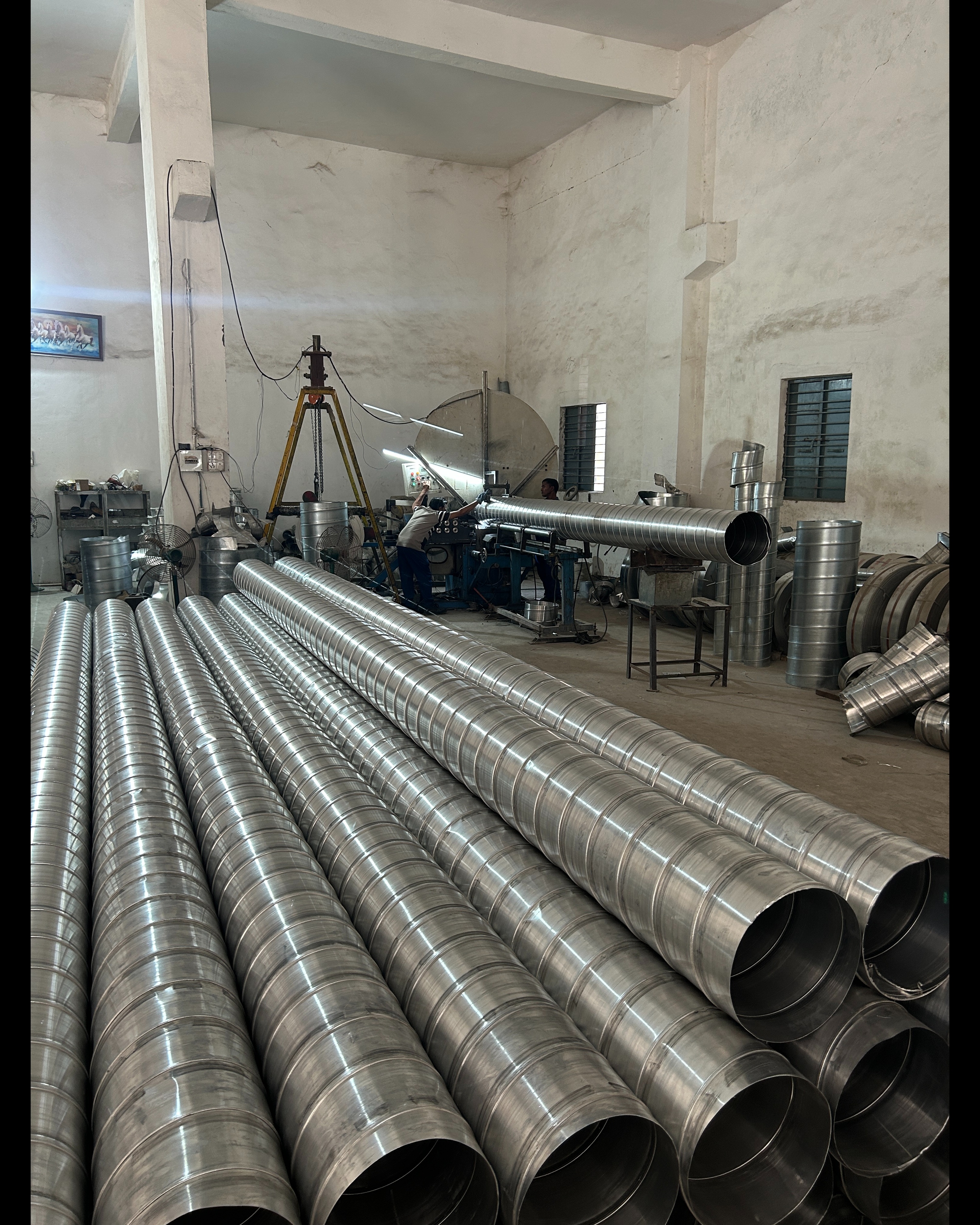 Spiral Round Air Duct Manufacturer and Supplier in Ahmedabad Gujarat India