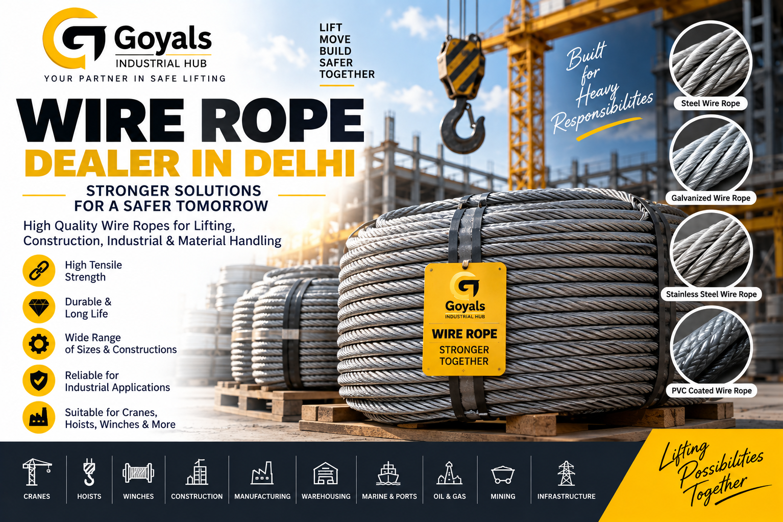 Wire Rope Dealer in Delhi