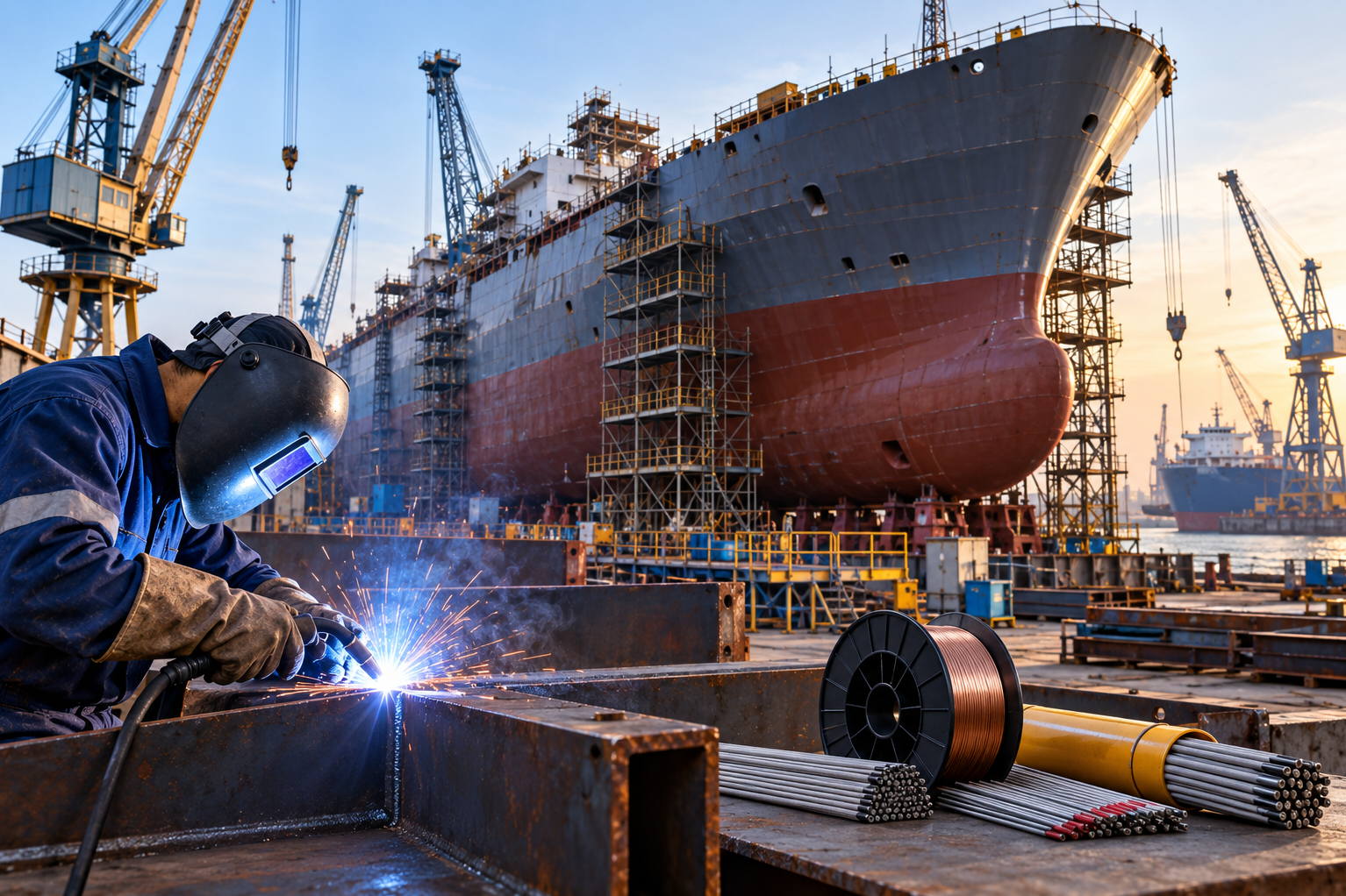 Shipbuilding Projects Requiring Dependable Welding Consumables