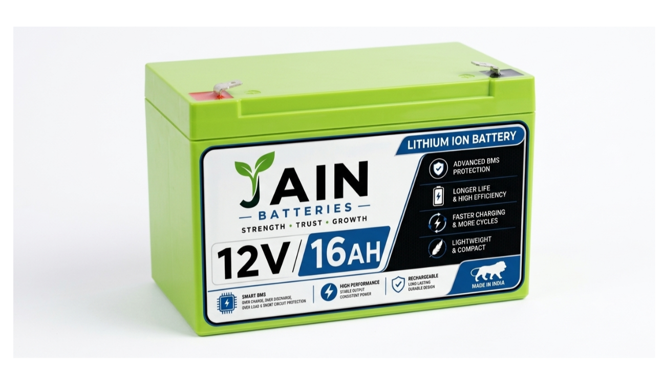 12V 16AH JAIN LITHIUM ION BATTERY FOR AGRICULTURAL SPRAYER