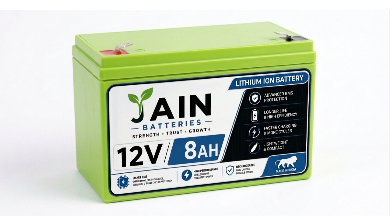 12V 8AH JAIN LITHIUM ION BATTERY FOR AGRICULTURAL SPRAYER