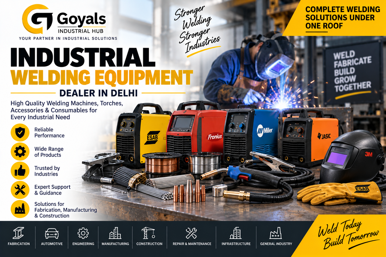 Industrial Welding Equipment Dealer in Delhi