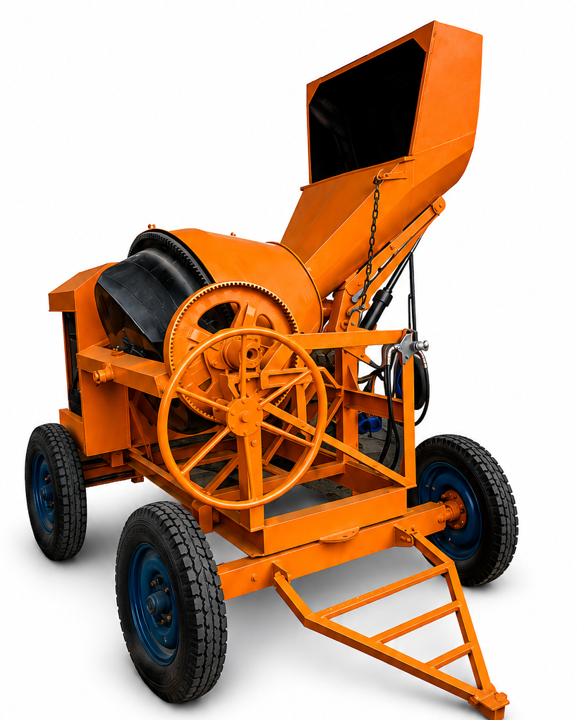 10/7 Cft Hydraulic Concrete Mixer – 7.5 HP Ford Diesel Engine / Electric Motor | Heavy Duty