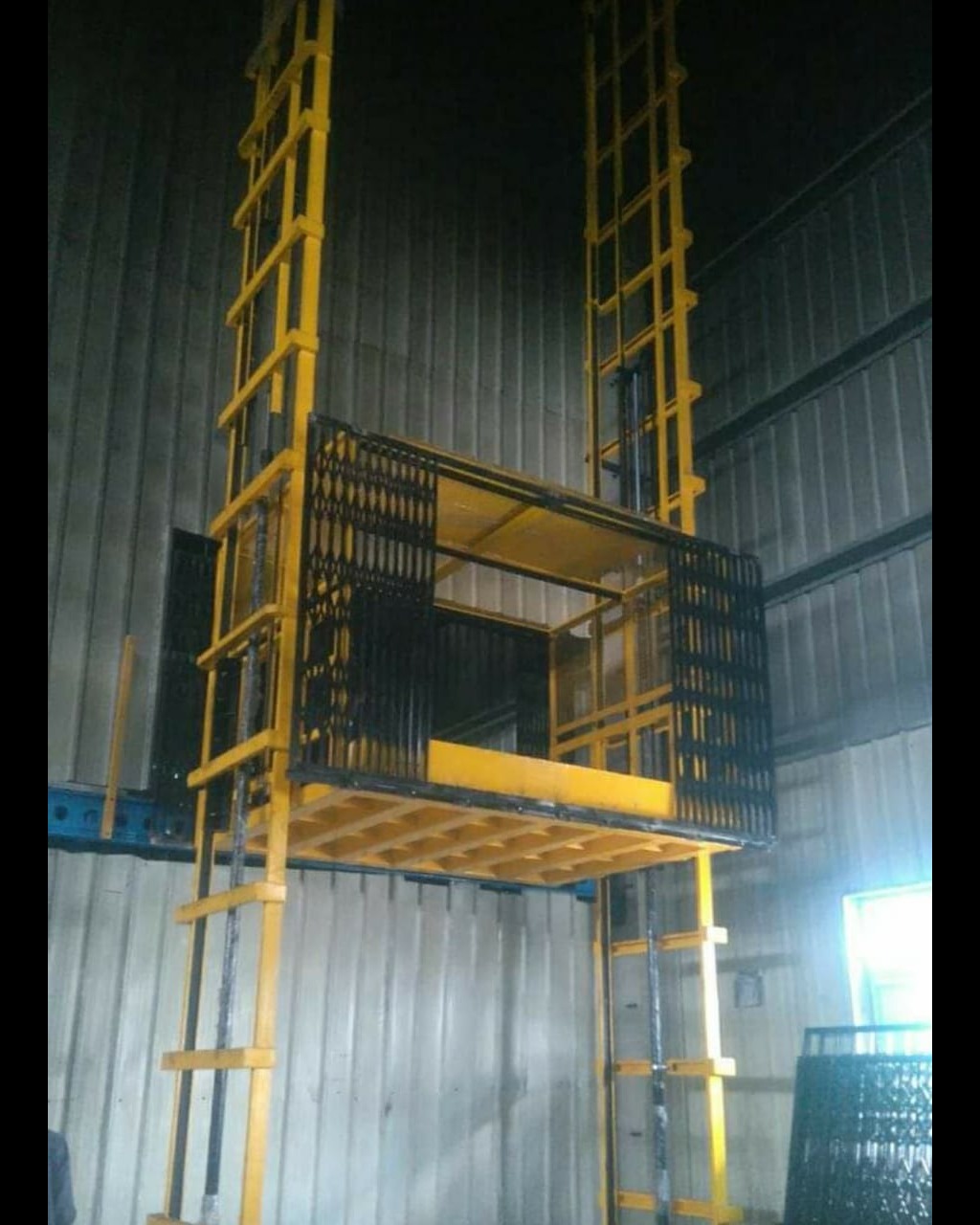 double mast goods lift