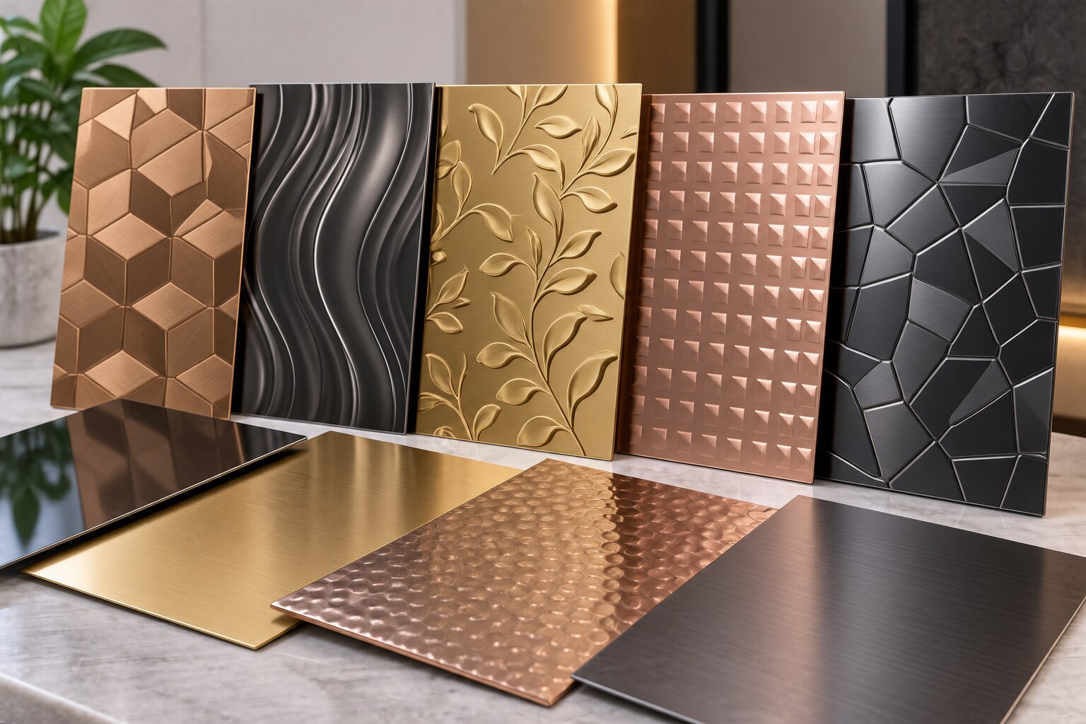 Color Embossed Stainless Steel Sheets for Mumbai Commercial Properties