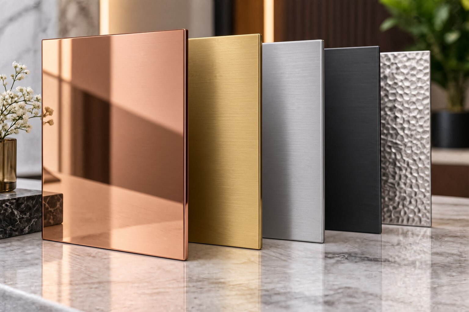 Rose Gold Ss Pvd Sheets Versus Other Finishes for Mumbai Projects