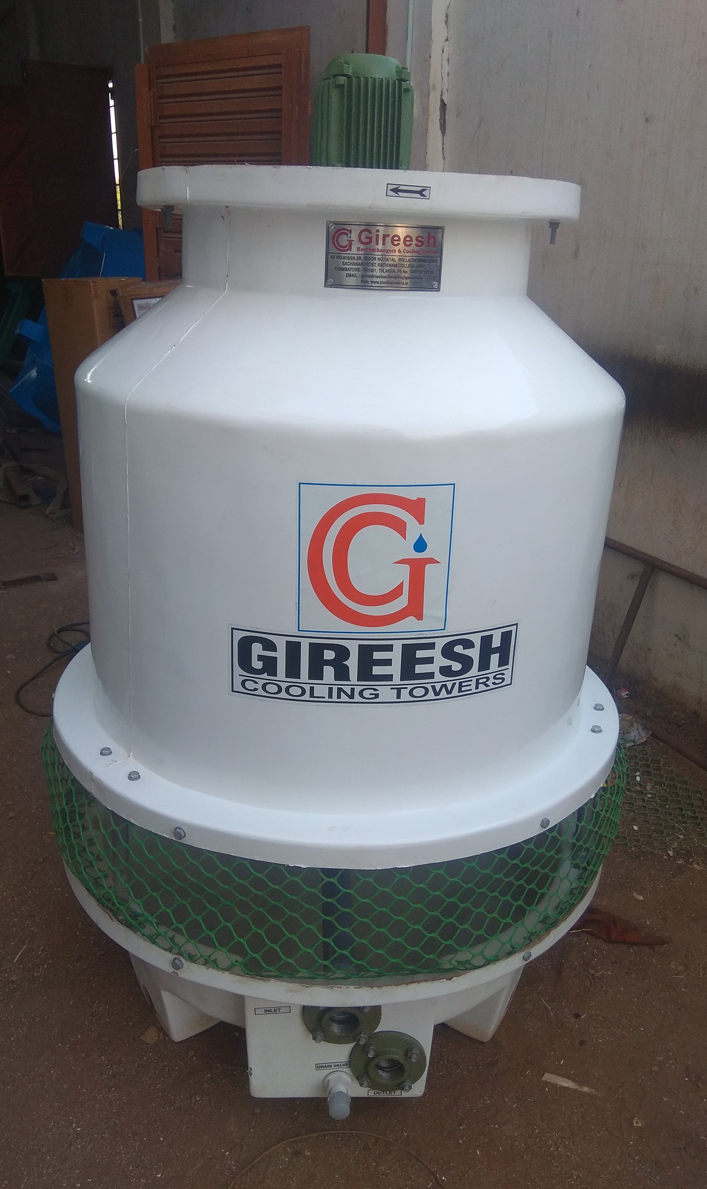 Bottle Shape FRP Cooling Tower | Gireesh Cooling Towers