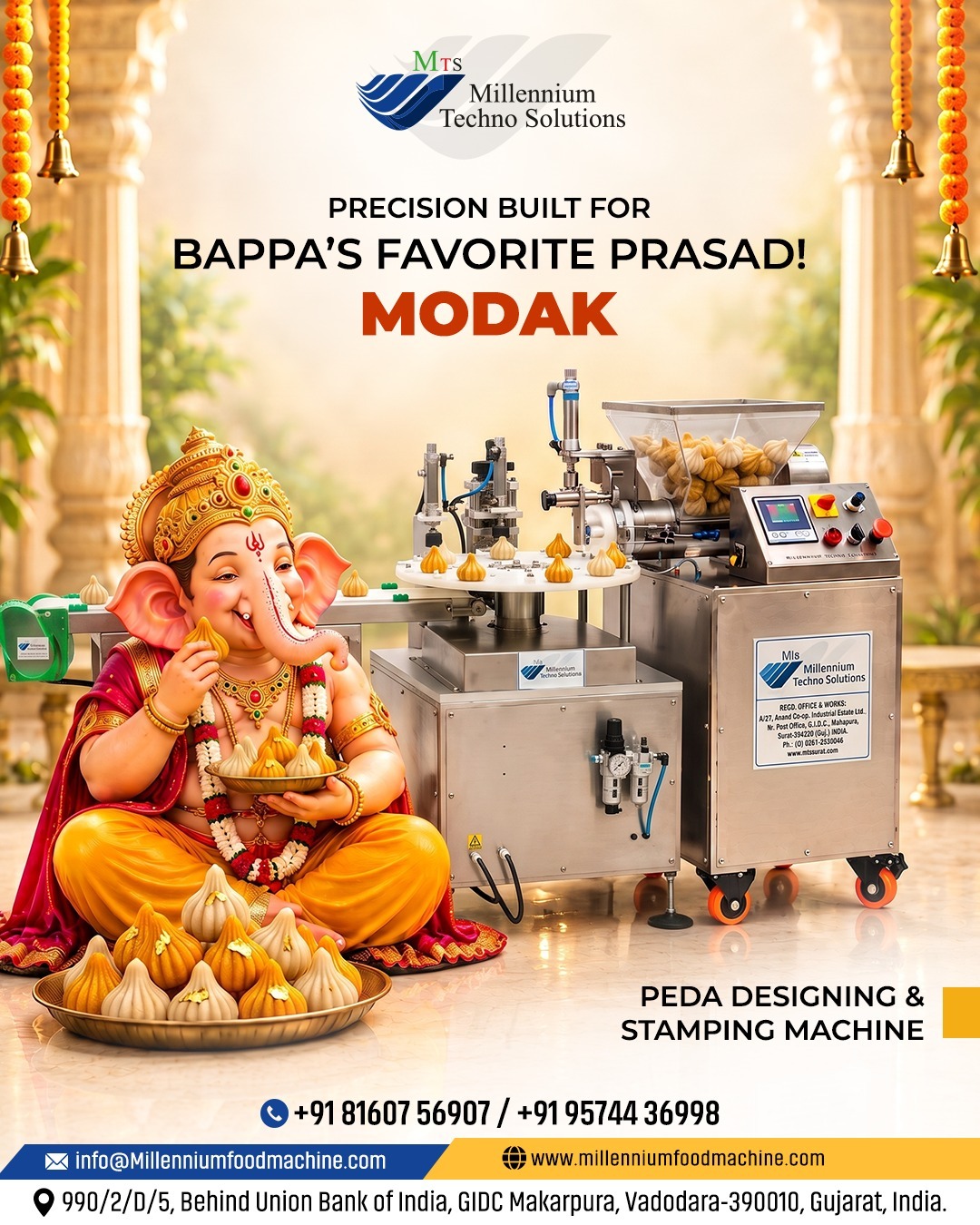 recision Built for Bappa’s Favorite Prasad! 🙏✨
This festive season, scale up your Modak and Peda pr...