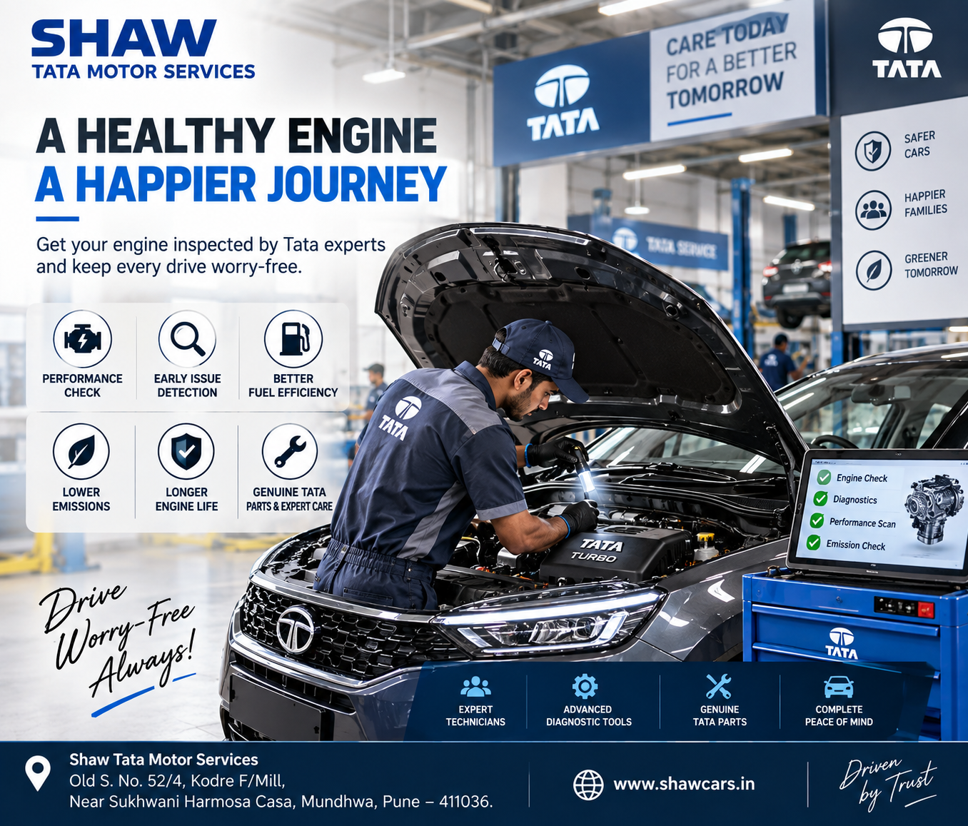Engine Inspection at Shaw Tata | Drive Smooth, Drive Worry-Free