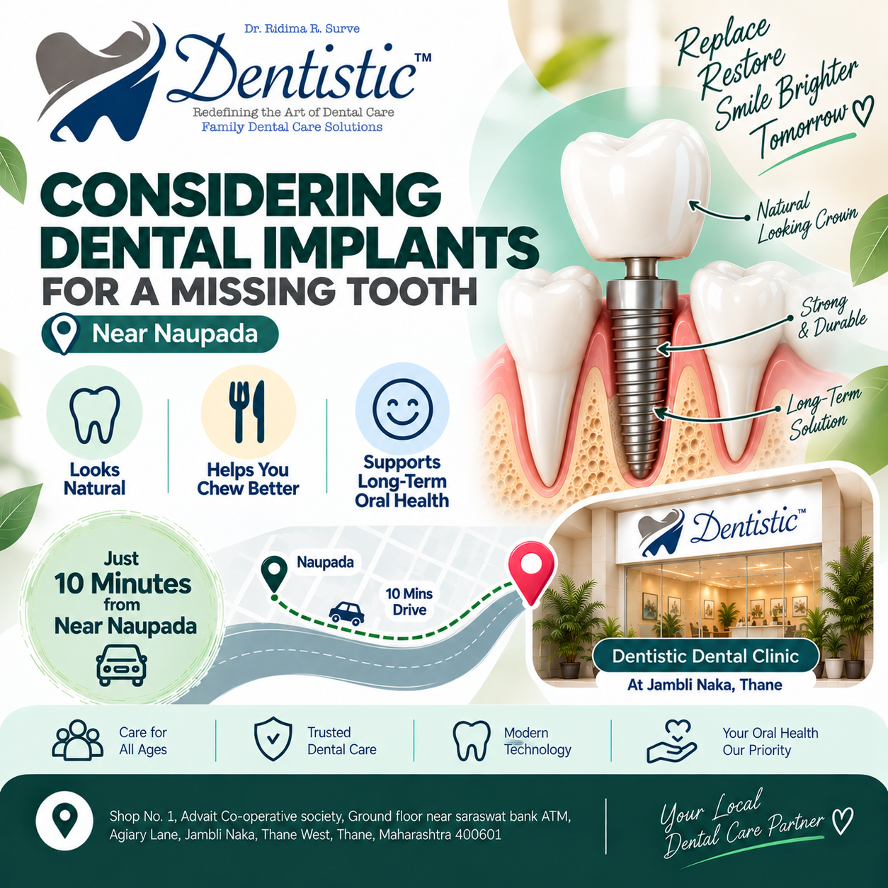 Considering Dental Implants for a Missing Tooth in Naupada
