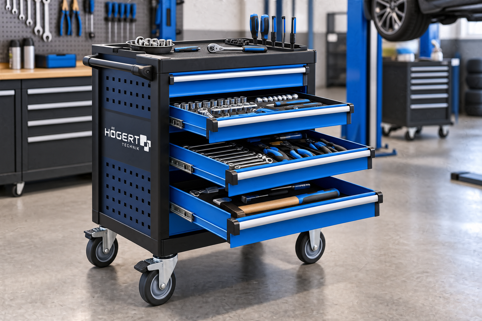 How to Choose a Hoegert Professional Tool Trolley for Workshop Organisation