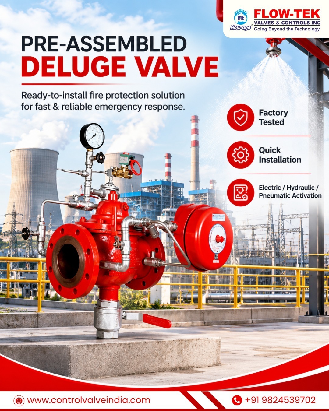 Pre-Assembled Deluge Valve for Fast & Reliable Fire Protection