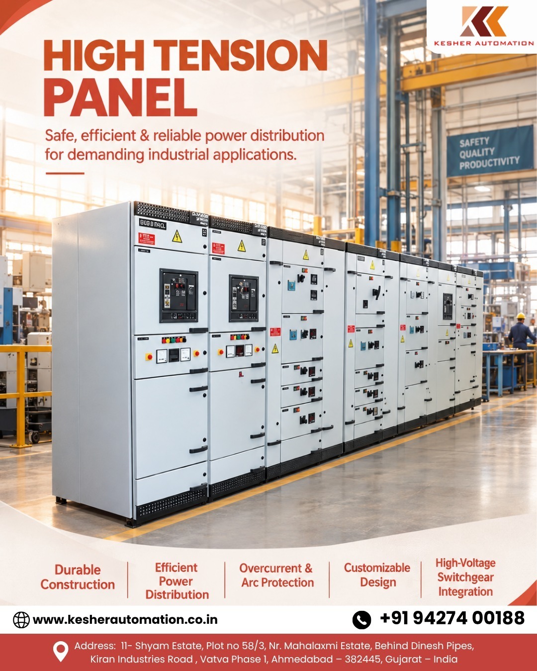 Reliable High Tension Panels for Safe Industrial Power Distribution