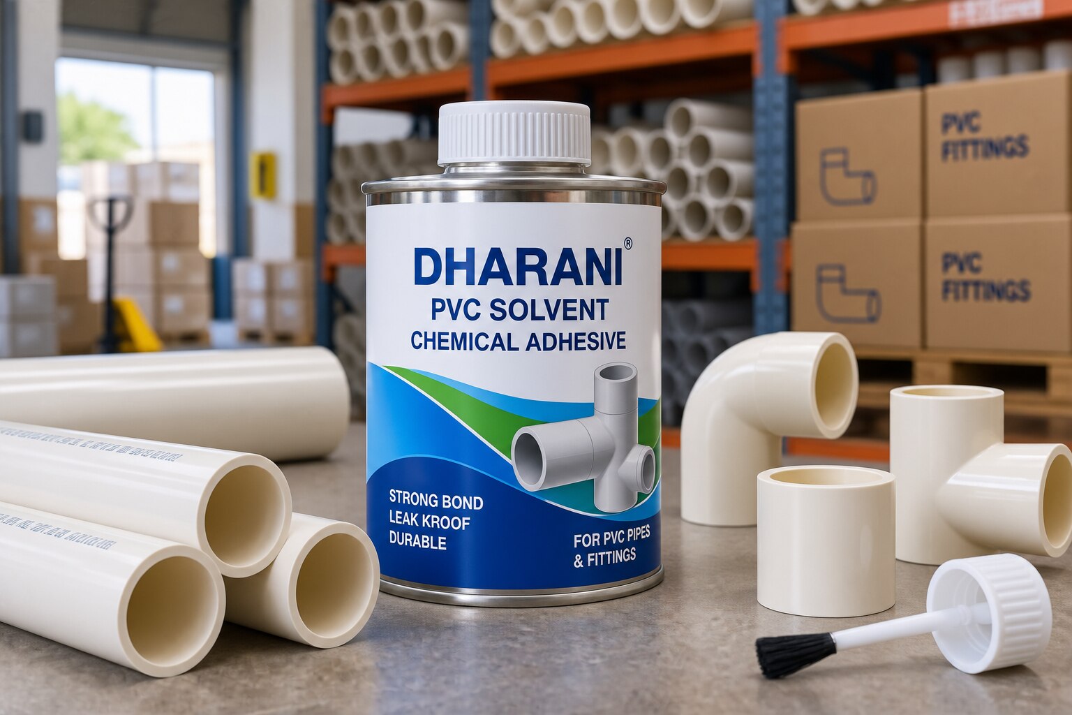 What Comes with Dharani PVC Solvent Chemical Adhesive Supply