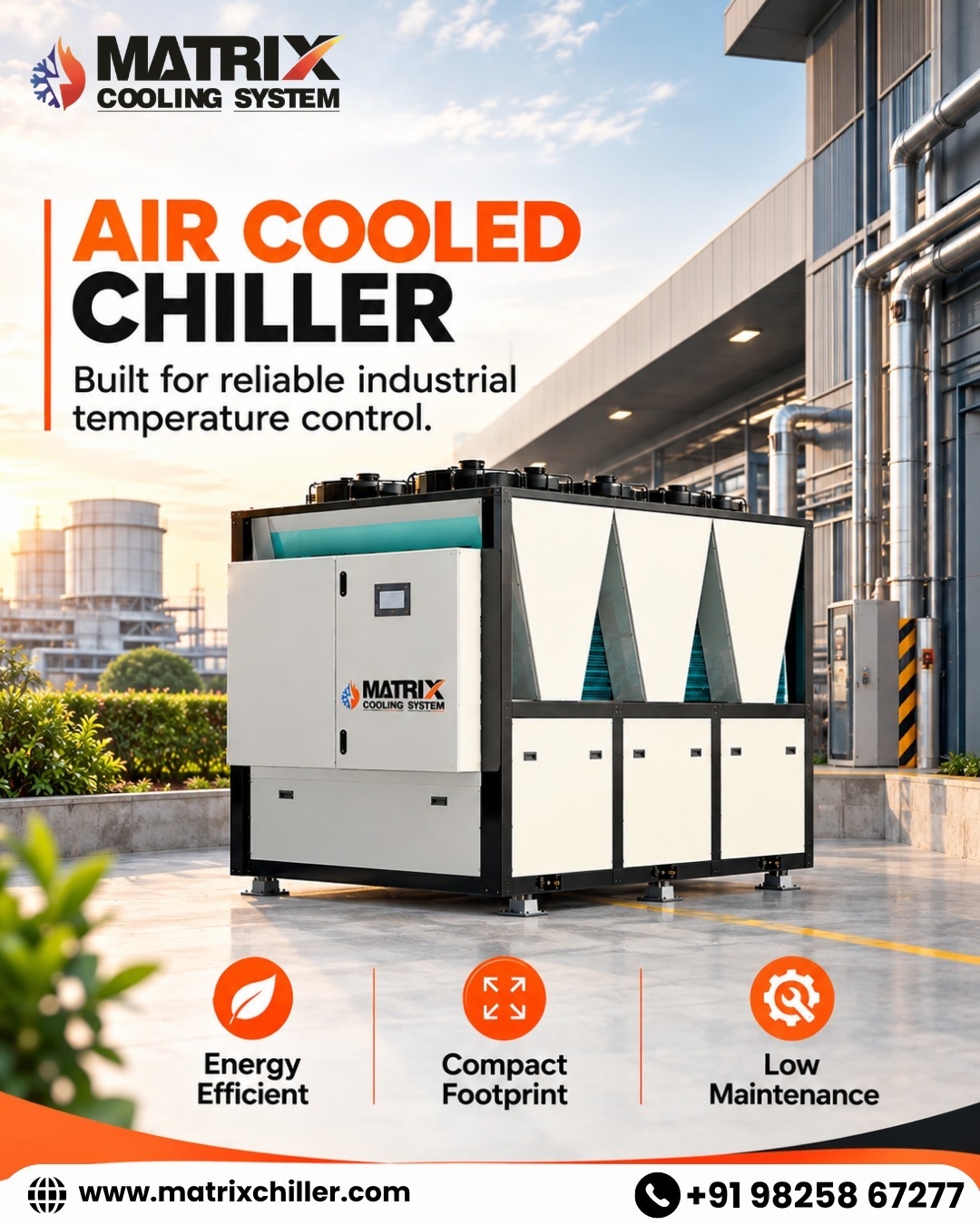 Air-Cooled Chiller for Reliable Industrial Cooling from India