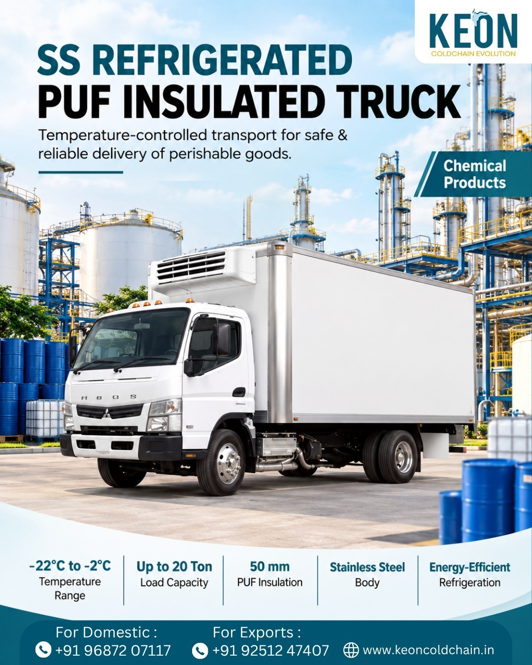SS Refrigerated PUF Insulated Truck for Reliable Cold Chain Transport