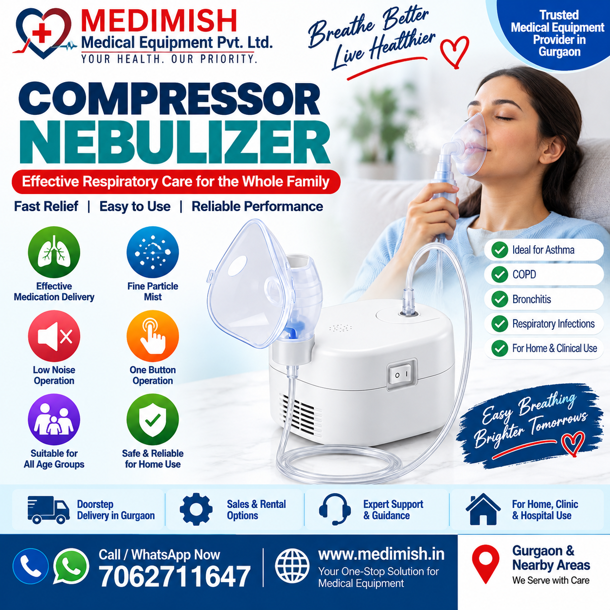 Omron Nebulizer in Gurgaon | Buy Omron Nebulizer