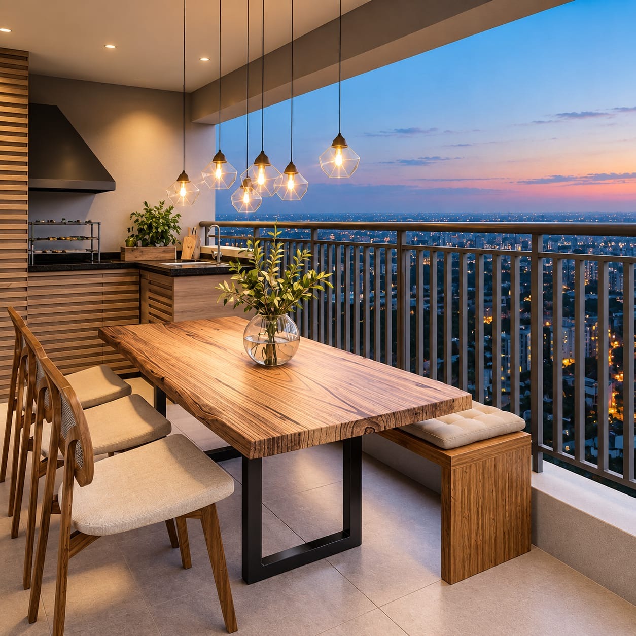 Rooftop Dining Balcony – Kanchipuram