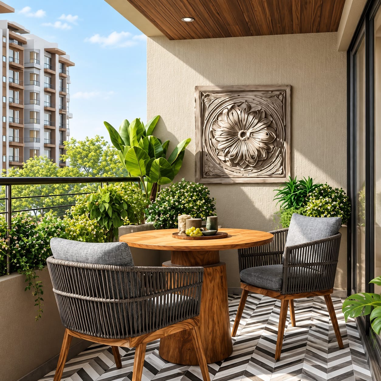 Open balcony railing – Thiruvallur