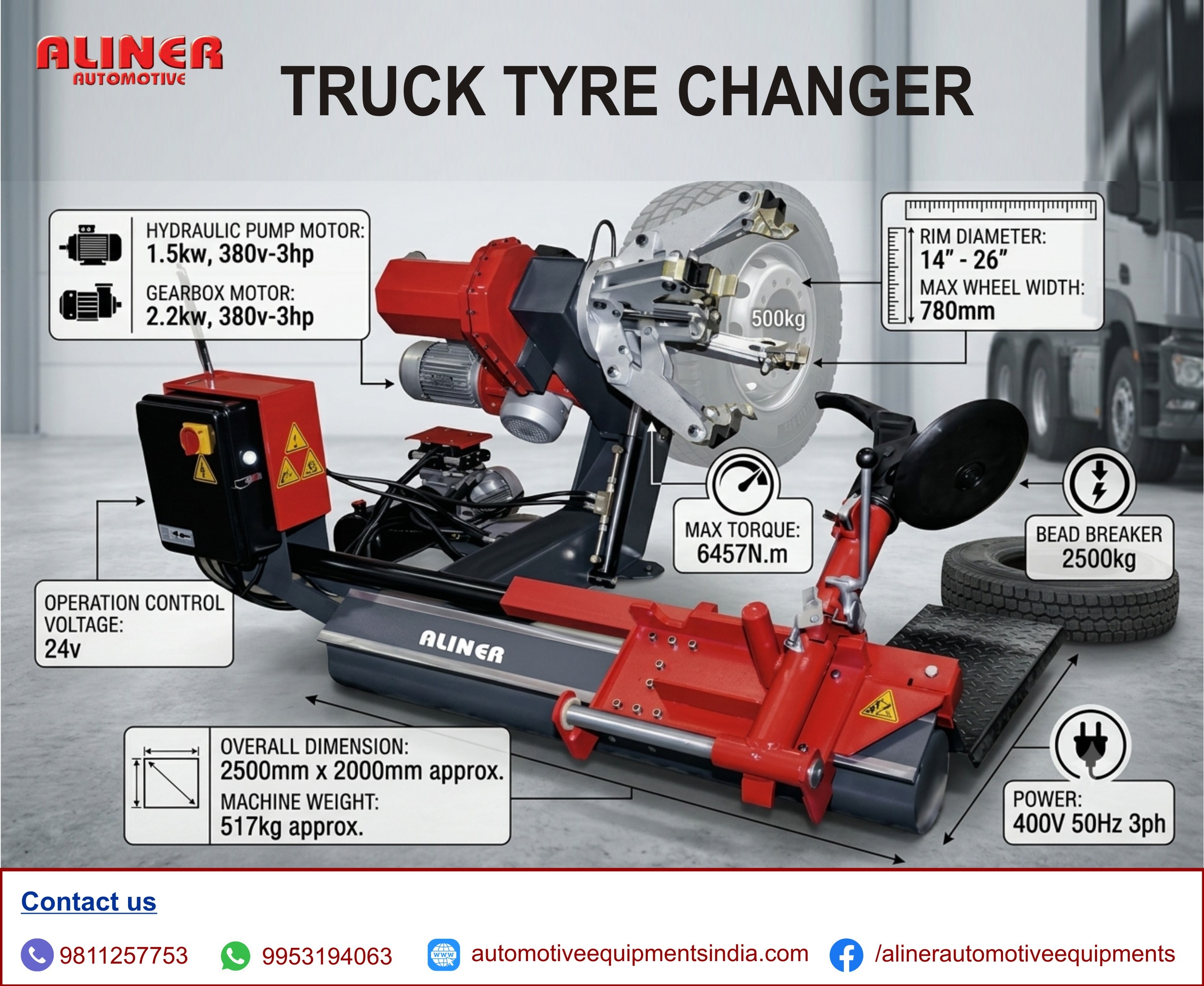 AUTOMATIC TRUCK TYRE CHANGER