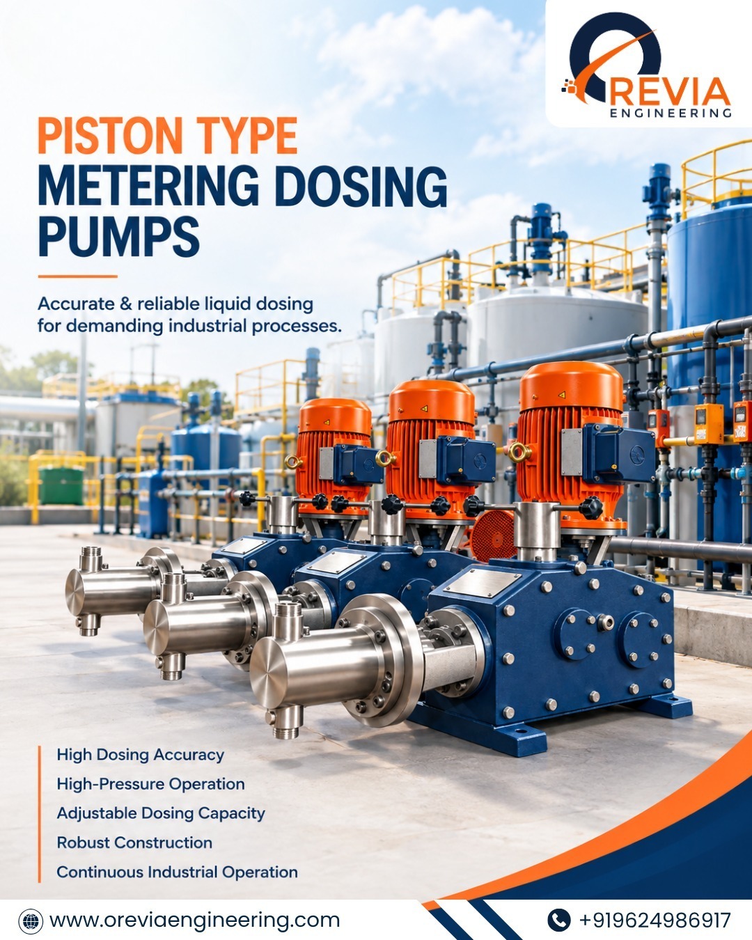 Piston Type Metering Dosing Pumps for Precise Industrial Dosing