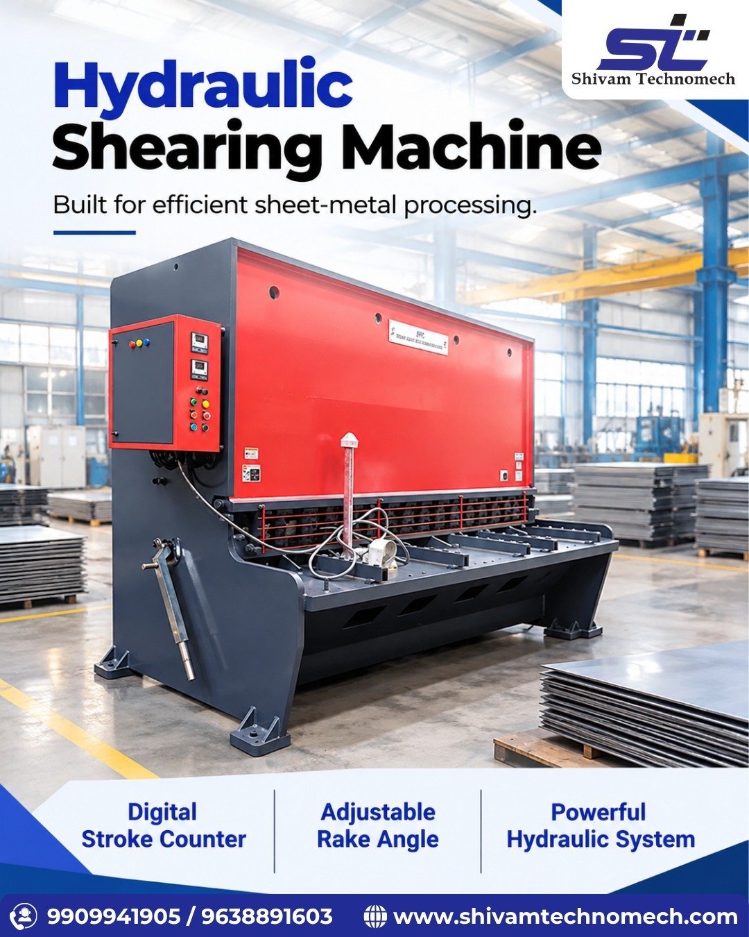 Hydraulic Shearing Machine for Precise Metal Cutting