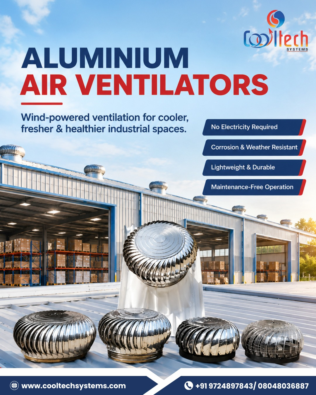 Aluminium Air Ventilators for Efficient Natural Ventilation