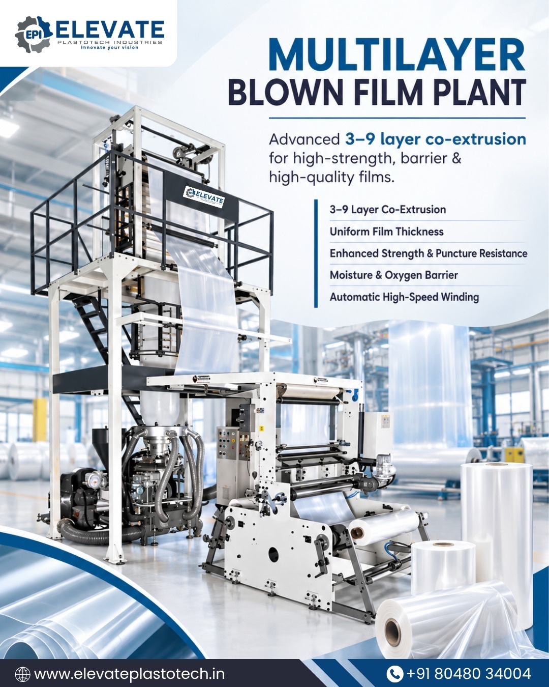 Multilayer Blown Film Plant for Quality Film Production