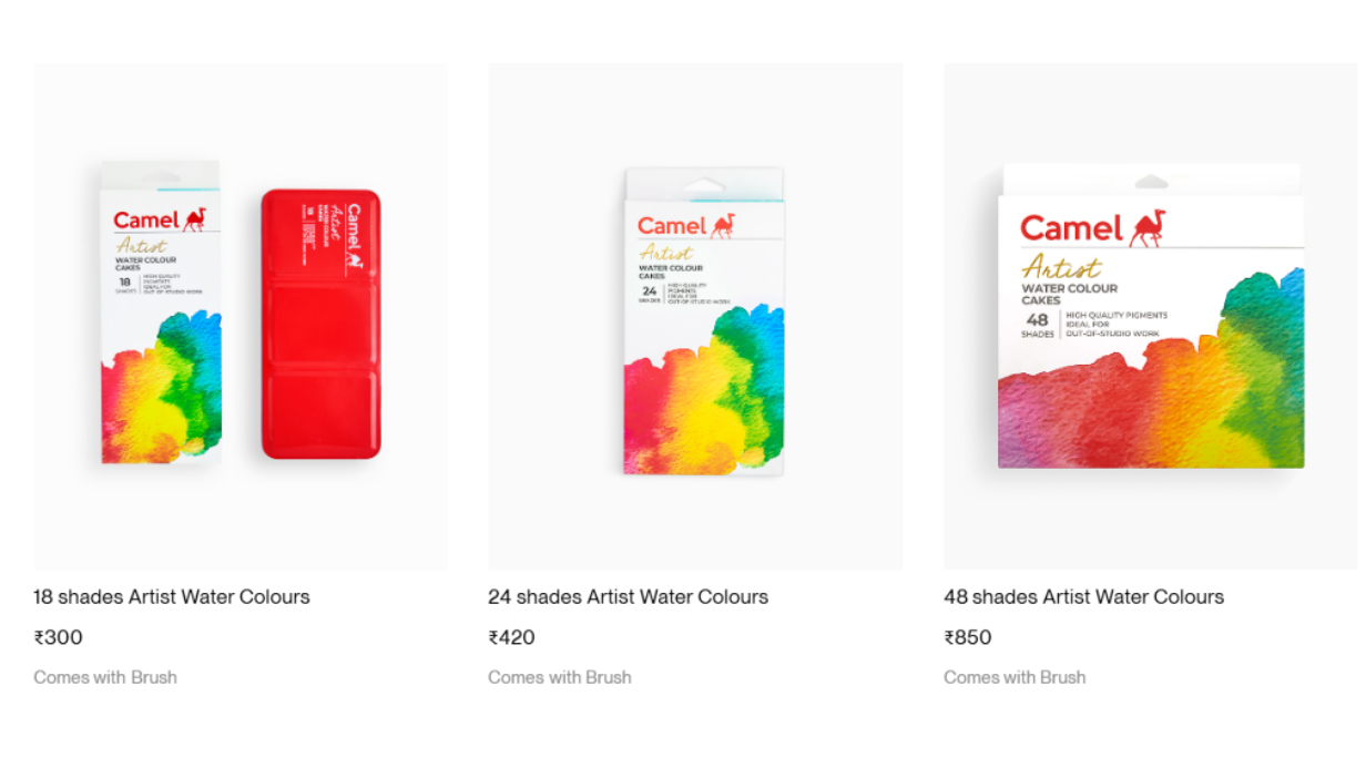 Artist Water Colours Cakes in multiple vibrant shades The Art City ( ART & CRAFT SUPPLY STORE )