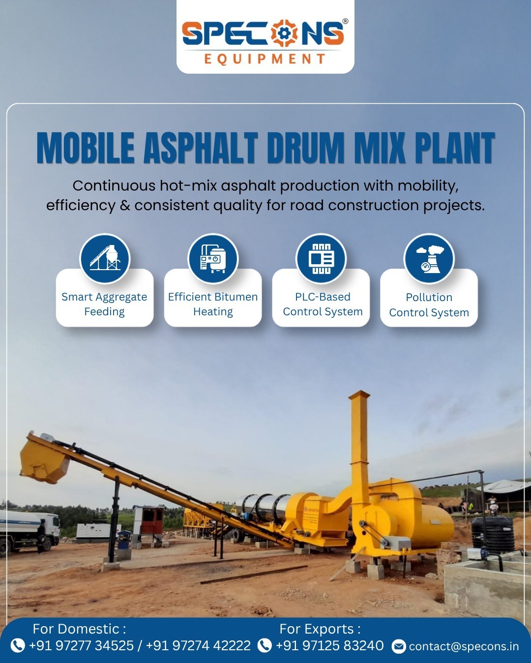Mobile Asphalt Drum Mix Plant for Efficient Road Construction