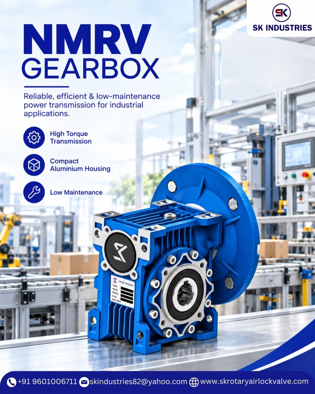 Top NMRV Gearbox With Motor Manufacturers in Ahmedabad