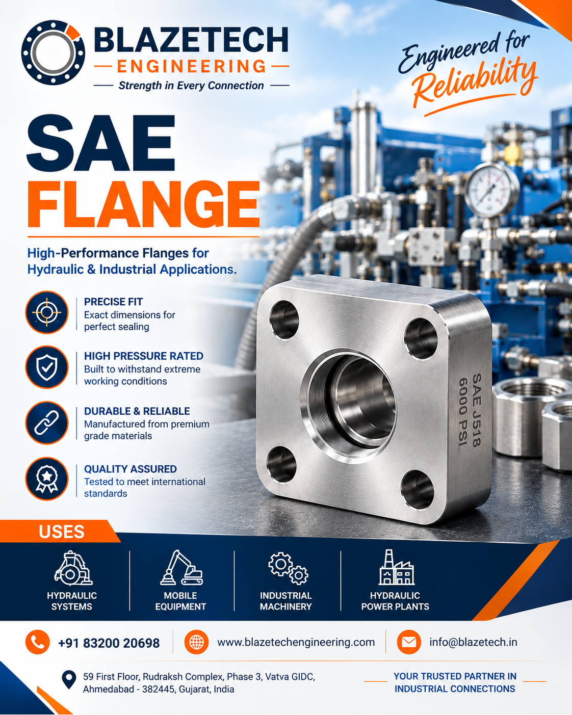 SAE Flange Manufacturer & Exporter to Dubai.