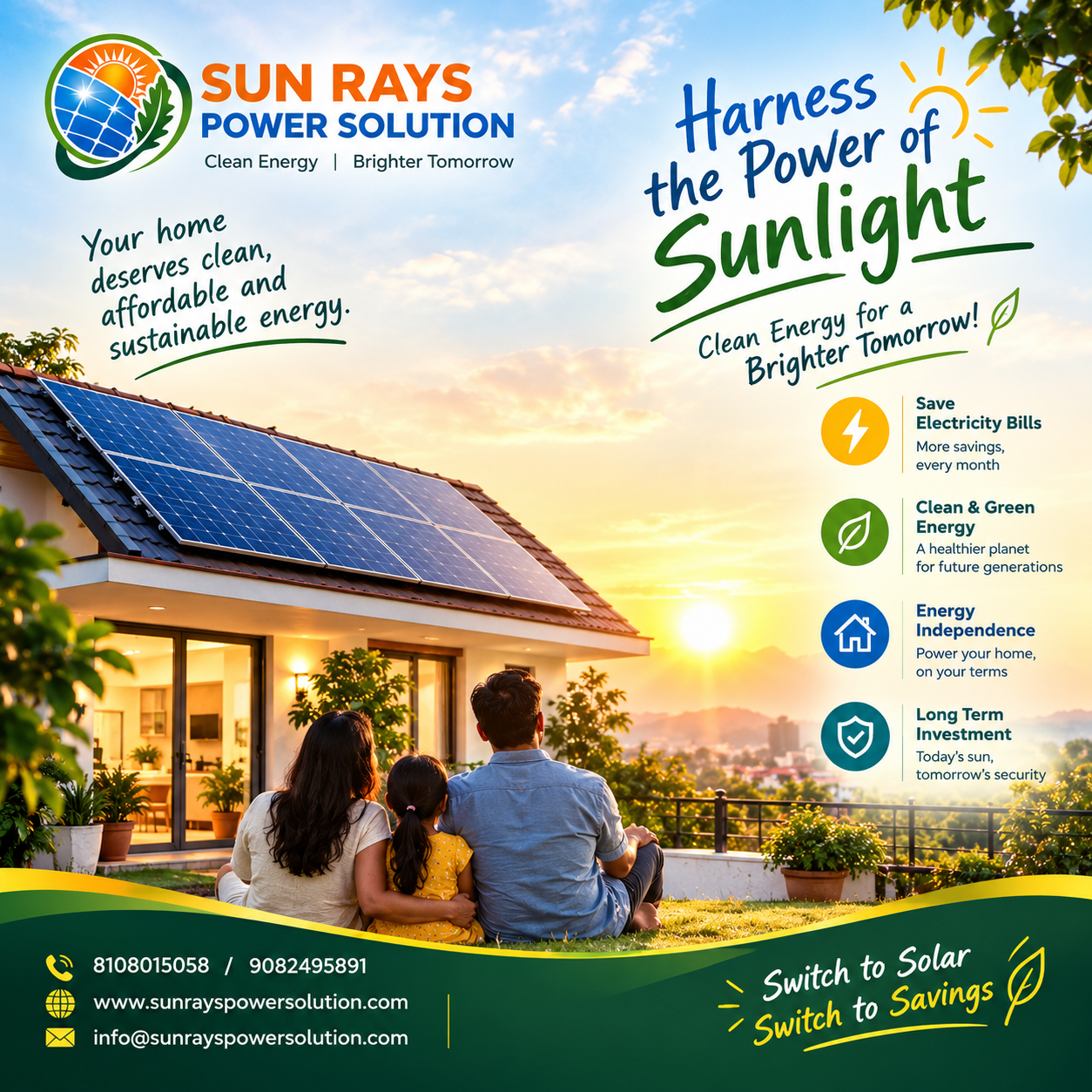☀️ Your roof has space. The sun has energy. Why not turn both into savings? ⚡🏠