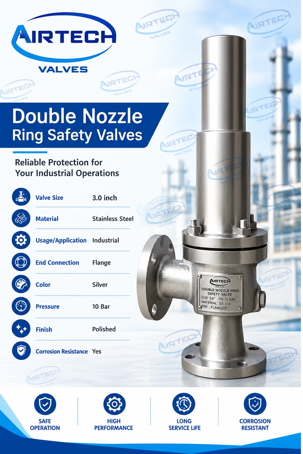 Double Nozzle Ring Safety Valves Manufacturer in Uttar Pradesh