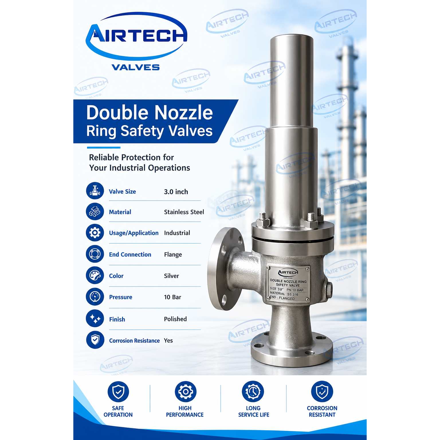 Double Nozzle Ring Safety Valves Manufacturer in Uttar Pradesh