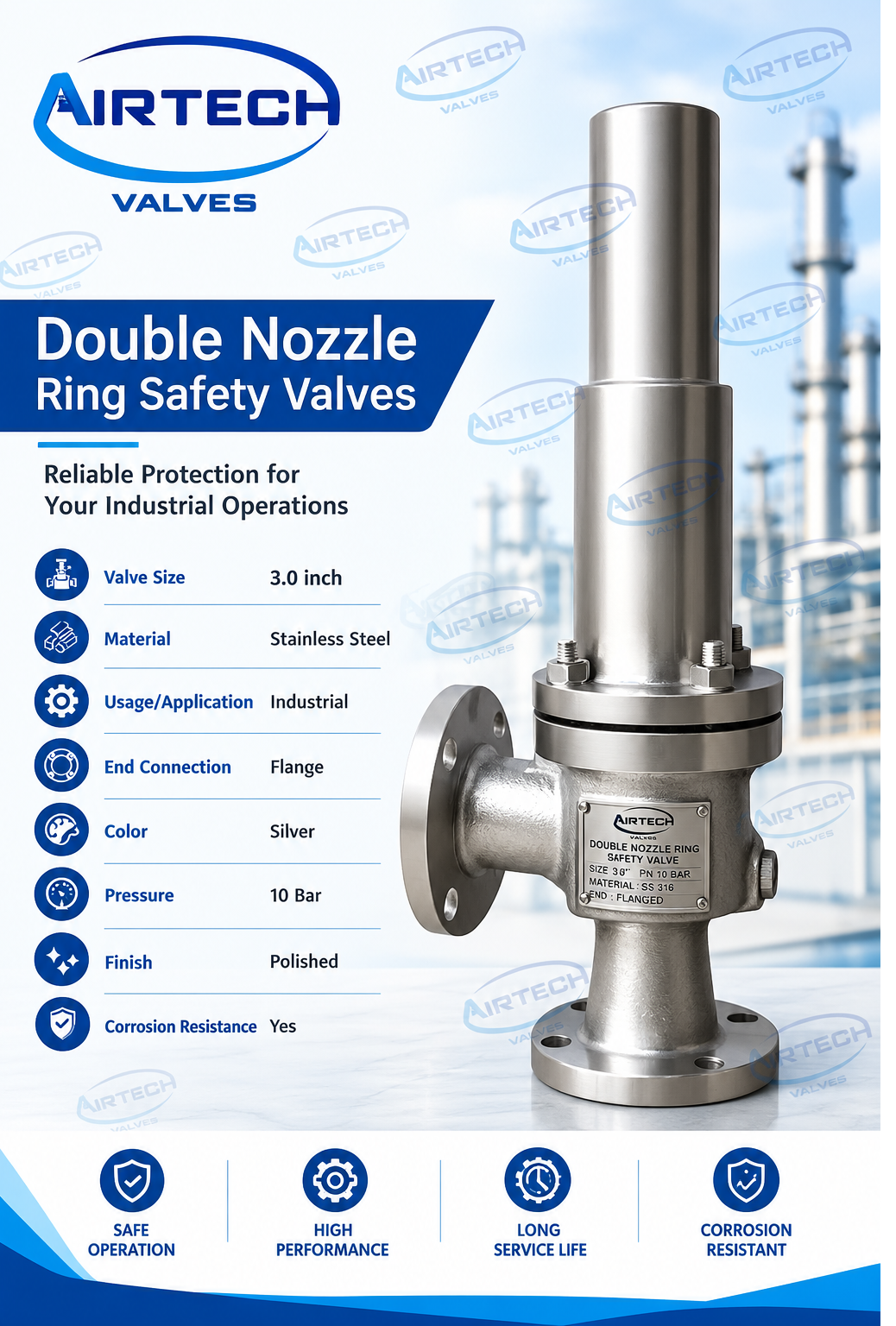 Double Nozzle Ring Safety Valves Manufacturer in Ghaziabad