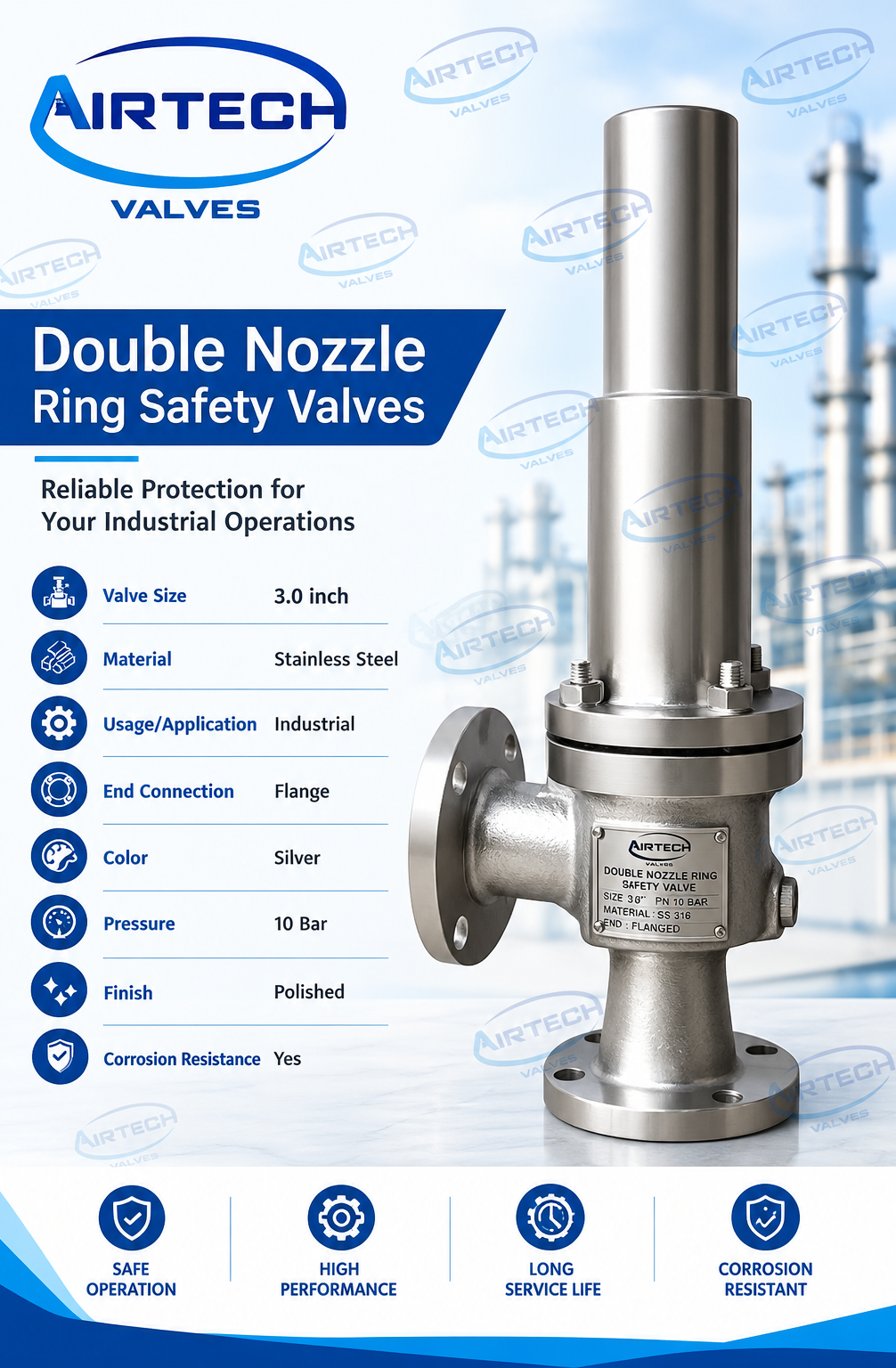 Double Nozzle Ring Safety Valves Manufacturer in Kanpur