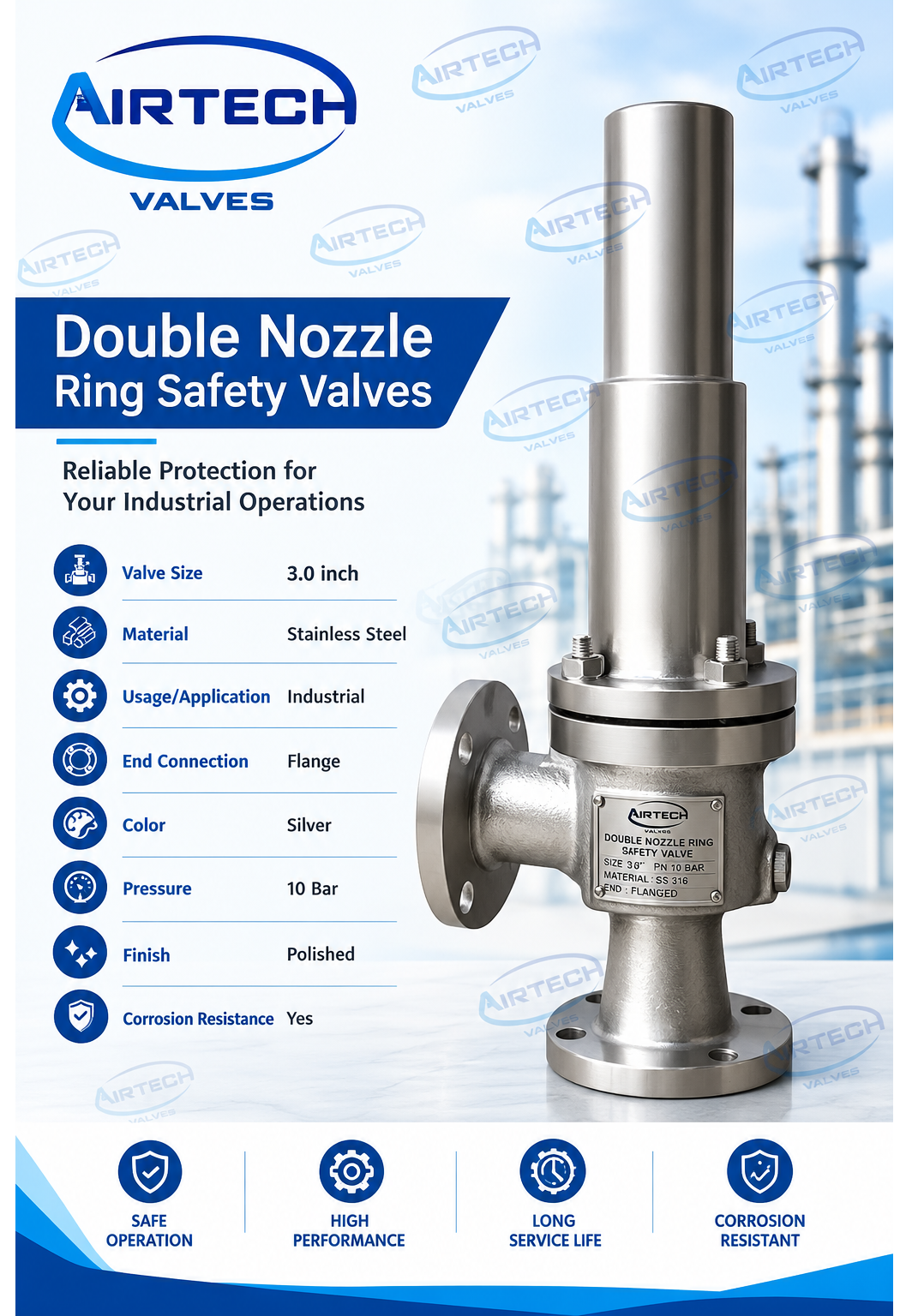 Double Nozzle Ring Safety Valves Manufacturer in Gurugram