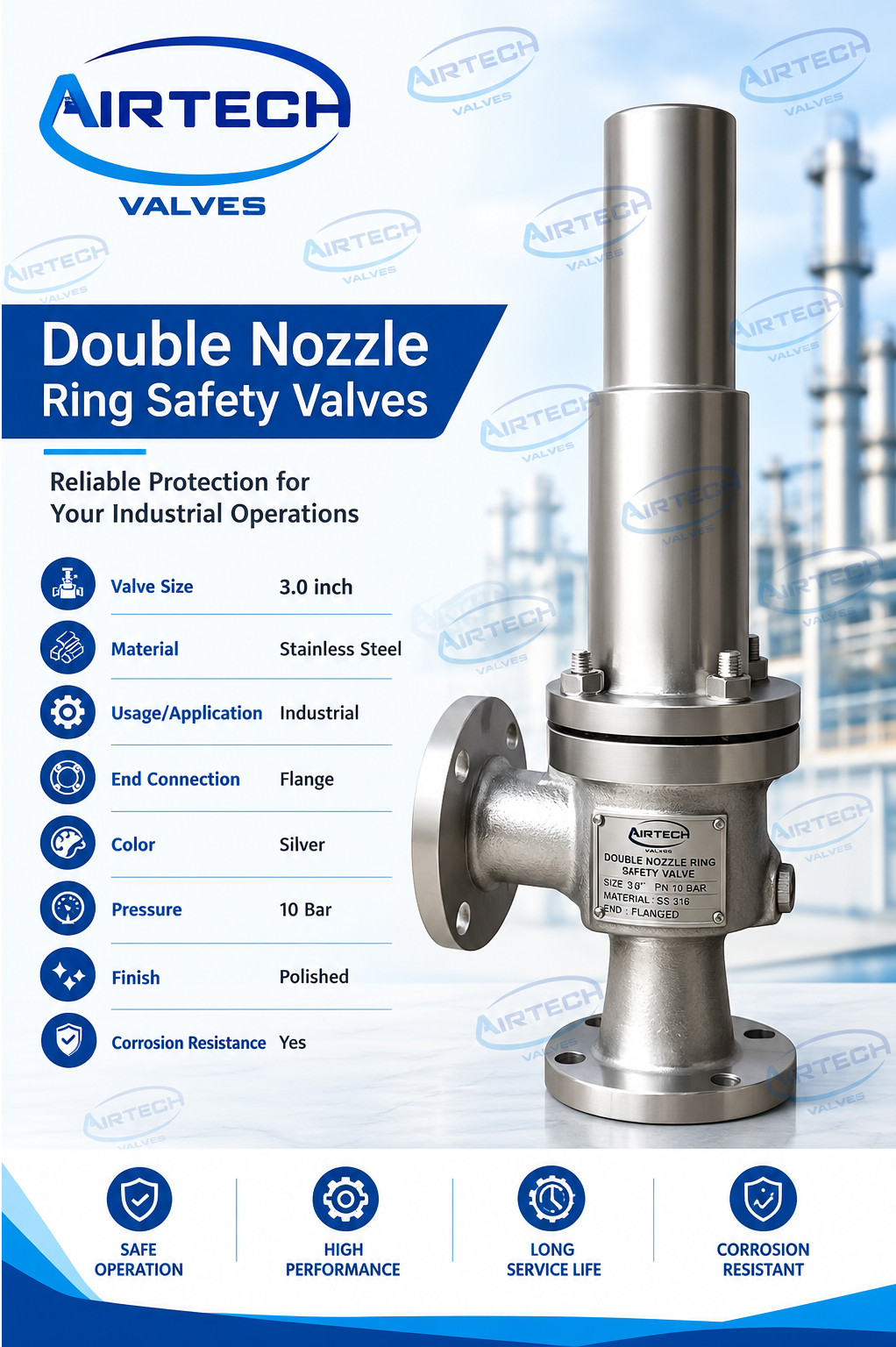 Double Nozzle Ring Safety Valves Manufacturer in New Delhi